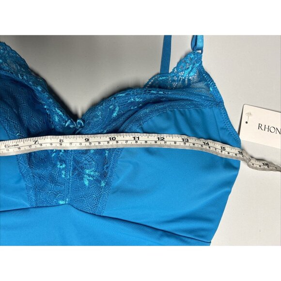 Rhonda Shear Pin Up Girl Lace Camisole Women’s Cami Tank Blue Women's XL NWT - Picture 6 of 6